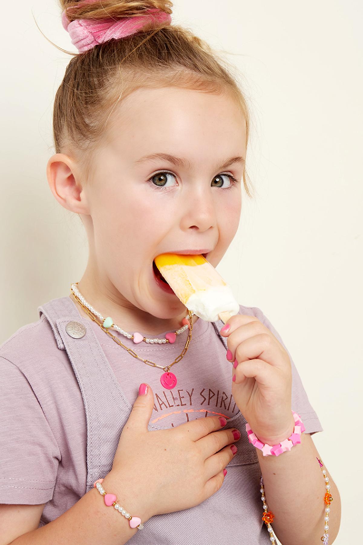 Bracelet perles d'amour collection Mère-Fille - Enfants Multicouleur Acier inoxydable